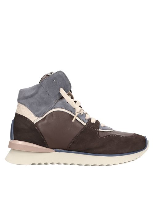Sneakers alte in pelle e camoscio ANDIAFORA | MDDLE NABUKT.MORO-CELESTE